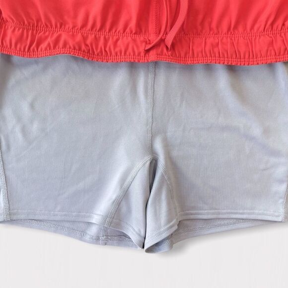 Nike Dri Fit Phantom Dual Running Shorts Fold Over Waist Orange Sz S - Picture 8 of 12